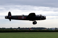 Canadian Lancaster landing at RAF Waddington 21st August 2014