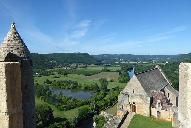 la vallée de la Dordogne depuis BEYNAC