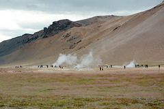 Iceland, Hverir Sulphur Waters Overview