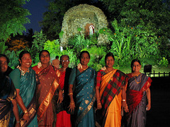 IMG 8420ac Women Devotees Happy to be Pictured at Virgo Shrine