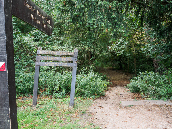 Start of the nature trail