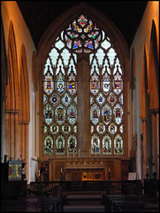 east window at Dorchester Abbey