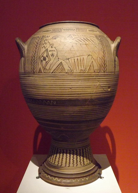 Boeotian Pithos-Amphora in the National Archaeological Museum of Athens, June 2014