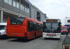 DSCF9485 Mulleys Motorways YN54 AHA and AE55 NYM in Bury St. Edmunds - 5 Jun 2015