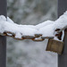 Pictures for Pam, Day 98: HFF: Snowy Gate & Master Lock