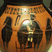 Detail of a Black Figure Amphora Attributed to the Swing Painter in the Virginia Museum of Fine Arts, June 2018