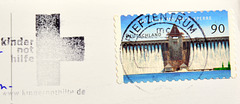 German stamp and cancellation