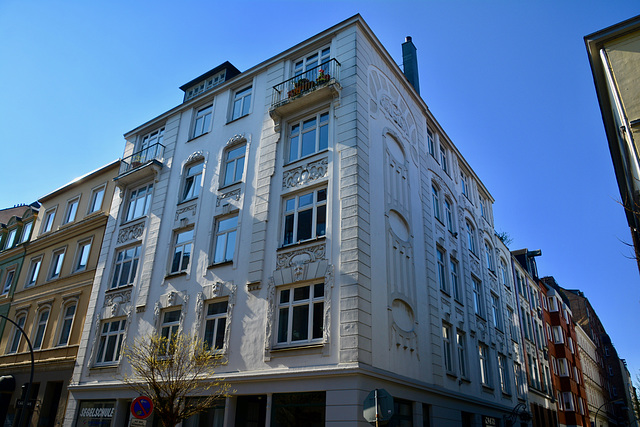 Hamburg 2019 – Building on the corner of Koppel and Gurlittstraße