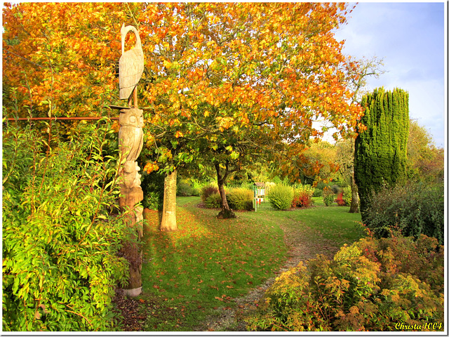 Lumière d'automne dans le jardin des sculptures