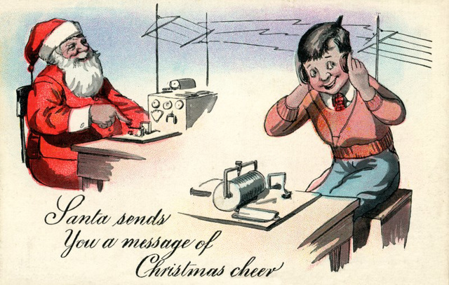 Santa Sends a Wireless Message of Christmas Cheer