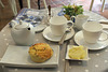 Having tea and scones in France!