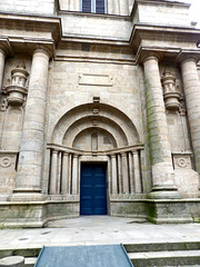Extérieur de la cathédrale Saint Pierre à Rennes. (35)