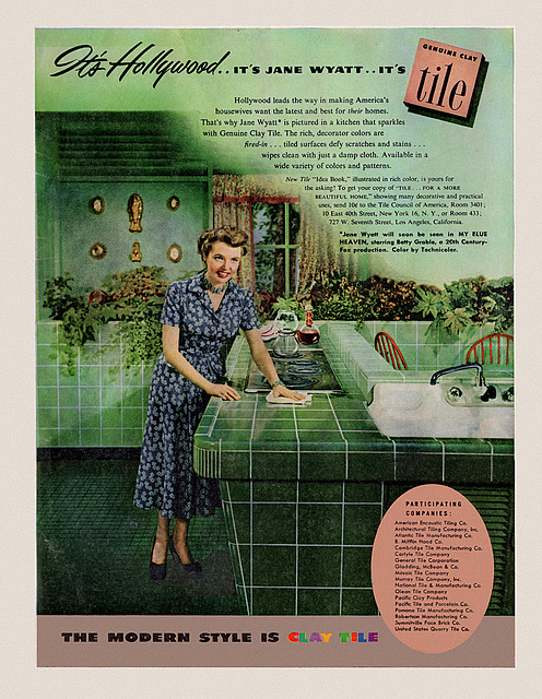 Tile Council Of America Ad, 1950