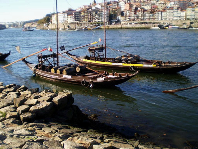 Rabelos boats on River Douro.