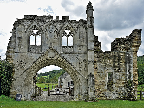 Kirkham Priory gate outside