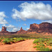 Stagecoach and Brighams Tomb - Monument Valley