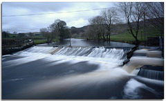The River Ribble at Locks Weir