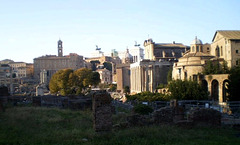 Via Sacra, viewed from the archaic necropolis.