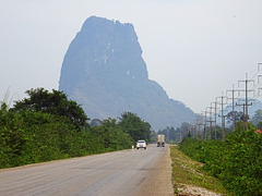 Karst landscape near Thakhek Laos