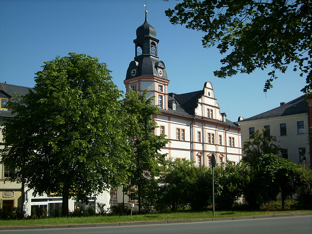 Das Rathaus in der Kreisstadt Schleiz