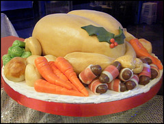 turkey Christmas cake