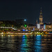 Hamburg's Waterfront at Night - Hafenpanorama von Steinwerder