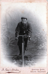 Young Hackney Cyclist c1900