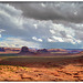 Clouds over the Monument Valley