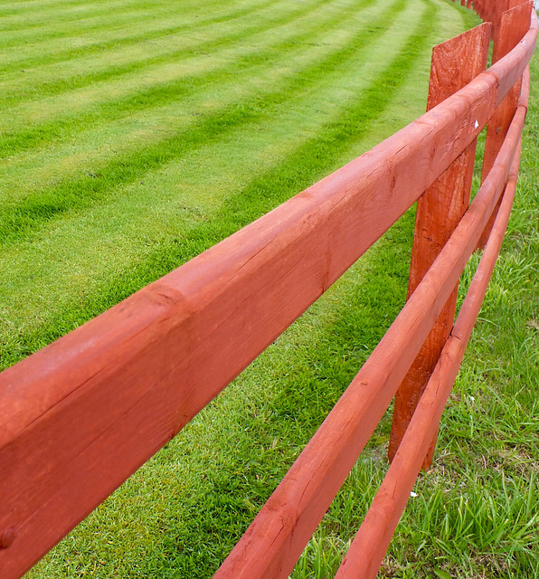 an Irish red fence