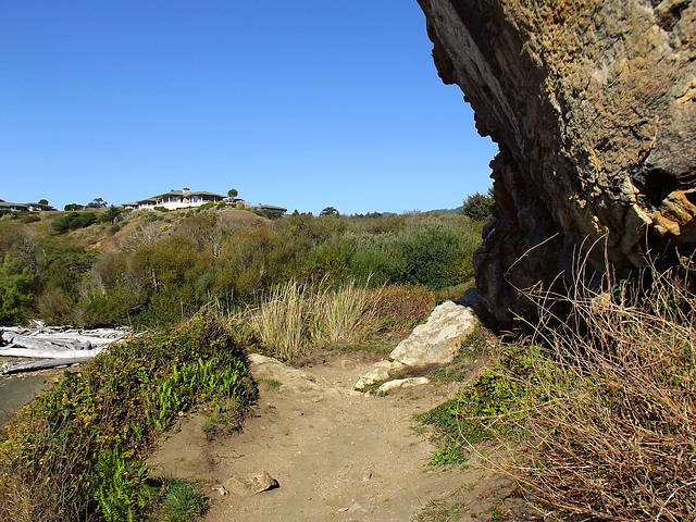 Path around a rock