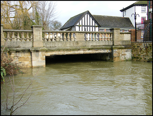 high water at Pacey's Bridge