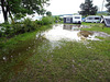 Camping Yverdon Plage. Dreistunden später stand der Platz einen halben Meter unter Wasser.