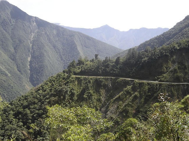 La route de la mort en Bolivie