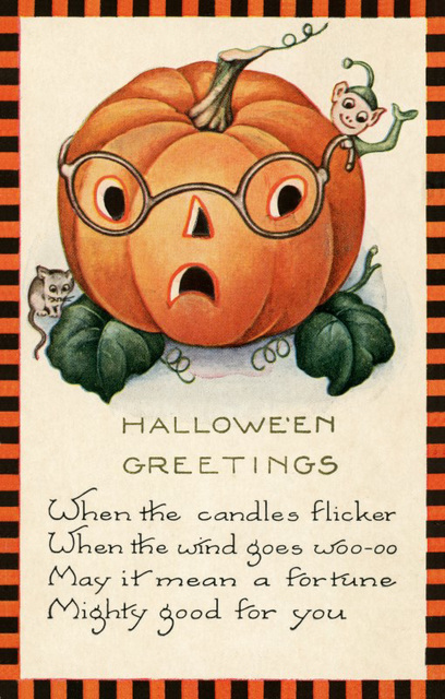 Halloween Greetings—When the Candles Flicker