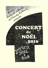 Concert de Noel à Blandy-les-Tours le 10/12/2016