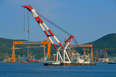 Okpo Bay and DSME shipyard