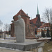 Wroclaw, Monument to John XXIII and St.Martin's Church