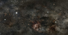 Wide field Of the Southern Cross