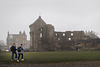 St Andrews Castle in the Pouring Rain