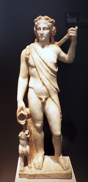 Bacchus in the Archaeological Museum of Madrid, October 2022