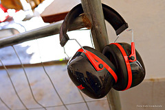 HFF to all! (on the fence: ear defenders for workers on construction sites)