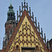 Wroclaw, Town Hall and St. Elisabeth's Church Tower