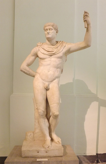 Unidentified Portrait with an Idealized Body of the Meleager-Type in the Naples Archaeological Museum, July 2012