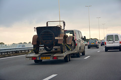 Old car on the move