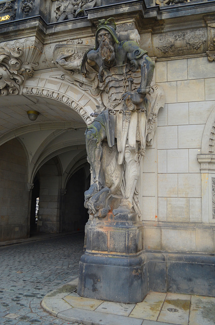Dresden, Right Statue of George Gate to Dresden Castle