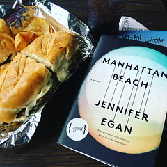 Reading with a Sandwich, Hangar Inn, Manhattan Beach