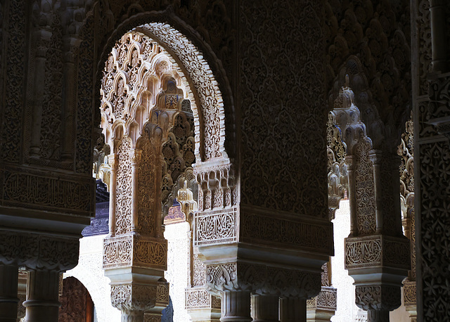 Pillars and arches at Alhambra