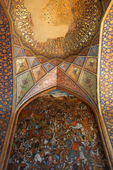 Inside Chehelsotoon Palace, Isfahan