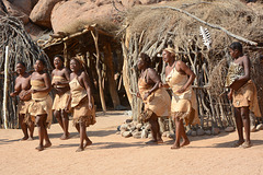 Namibia, Damara Traditional Performance in the Damara Living Museum