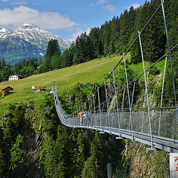 Die längste und höchste Hängebrücke Österreichs (bis 2014) - The longest and highest suspension bridge in Austria